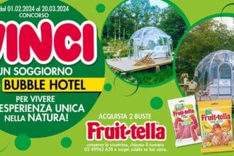 Con Fruittella puoi vincere un soggiorno in un bubble hotel