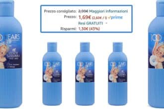 felce azzurra bagnodoccia sconto amazon