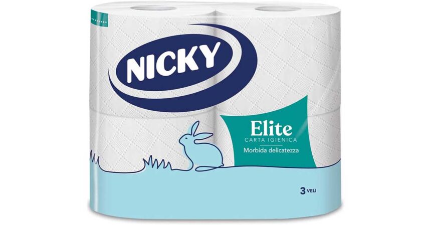 Nicky Elite - 4 Rotoli di Carta Igienica