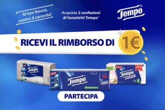 Cashback Tempo “Al tuo fianco, contro il carovita!”