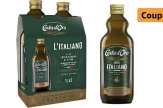 Olio EVO Costa d’Oro 100% italiano: coupon Amazon