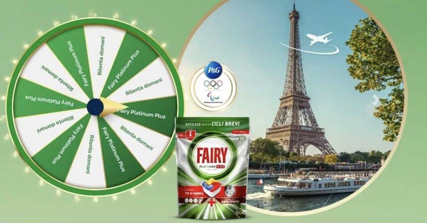 vinci gratis Fairy Platinum e 1 viaggio a Parigi