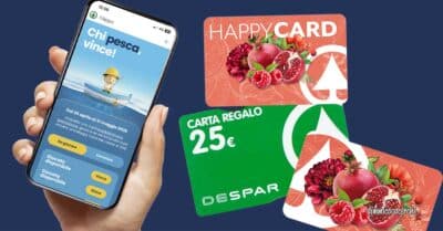 Concorso Interspar Eurospar Chi pesca vince 2026 Happy Card 25 euro app Despar Tribù