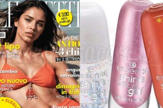 Rivista Silhouette con smalti gel Essence in edicola