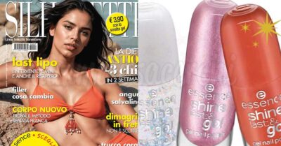 Rivista Silhouette con smalti gel Essence in edicola