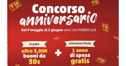 Concorso Penny "Festeggiamo insieme 30 anni"