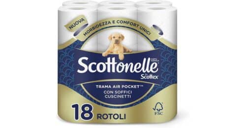 Scottenelle 18 rotoli offerta Amazon