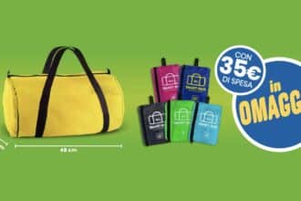 Eurospin borsa da viaggio omaggio