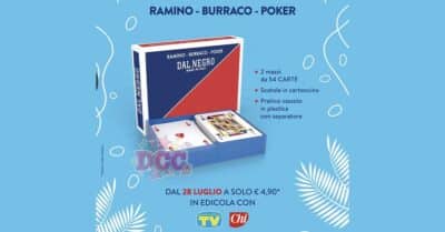 carte da gioco Dal Negro ramino burraco poker allegato edicola Chi Sorrisi 2026