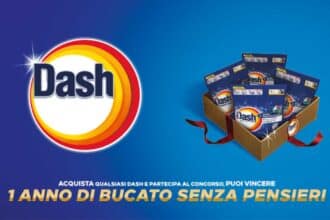 concorso Dash Vinci 1 Anno di Dash instant win fornitura annuale detersivo 2026