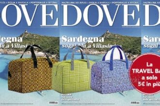 Rivista Dove luglio con Travel Bag allegata