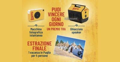 concorso Old Wild West Birra Raffo 2026 vinci fotocamera Kodak ghiacciaia speaker soggiorno Puglia