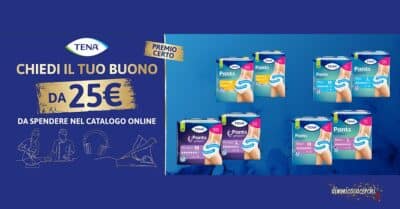 TENA ti premia 2026 buono acquisto 25 euro Tigotà luglio