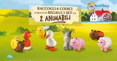 raccolta punti Gli Animabili Mulino Bianco 2026 sorpresine concorso fabbrica merende