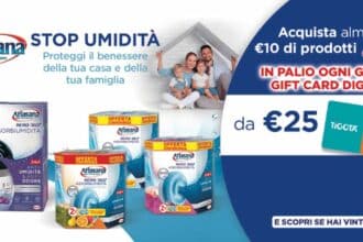 Gift card Tigotà in palio nel concorso Ariasana Stop Umidità con partecipazione WhatsApp o SMS