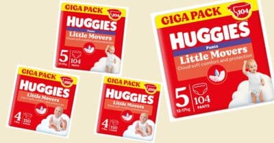 Cashback Huggies Little Movers da Esselunga 2026, rimborso 50% sui pannolini Gigapack