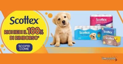cashback Scottex Bennet rimborso fino a 20 euro acquisto prodotti