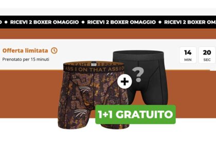 On That Ass: 1+1 Boxer gratis