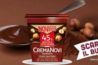 buono sconto 1,50 euro Crema Novi Fondente 200g registrazione online punti vendita fisici