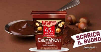 buono sconto 1,50 euro Crema Novi Fondente 200g registrazione online punti vendita fisici
