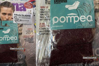 Calzini in Lamè con Donna Moderna