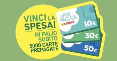 concorso Conad Spazio alla fortuna 2026 vinci carte prepagate con la spesa