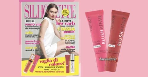 Silhouette donna con blush Catrice