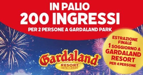 Vinci ingressi Gardaland 2025 con Coca-Cola
