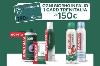 Concorso Borotalco Un viaggio di abbracci gift card Trenitalia