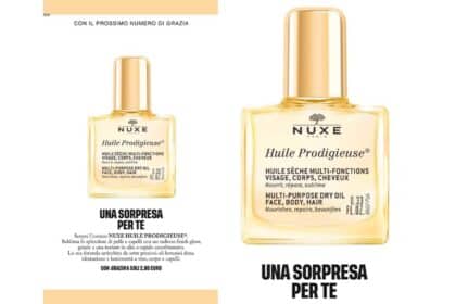 Nuxe Huile Prodigieuse in edicola con Grazia di Giugno