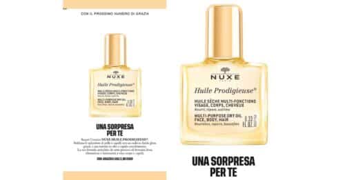 Nuxe Huile Prodigieuse in edicola con Grazia di Giugno