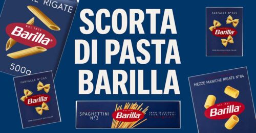 Scorta di pasta Barilla in offerta su Amazon