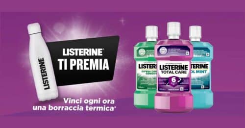Concorso Listerine borraccia termica