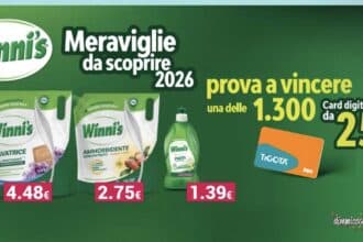 Concorso Winni's Meraviglie da scoprire 2026 Gift Card Tigotà 25 euro