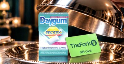 concorso Daygum social Instagram Facebook gift card TheFork 50 euro 2026