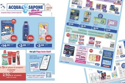 Anteprima volantino Acqua & Sapone dal 12 giugno al 1 luglio