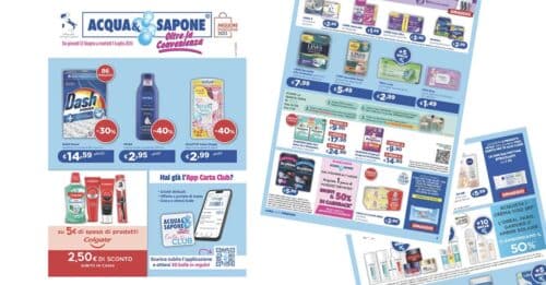 Anteprima volantino Acqua & Sapone dal 12 giugno al 1 luglio