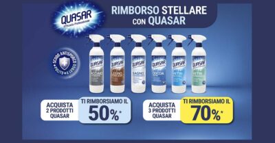 Cashback "Rimborso stellare con Quasar"
