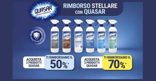 Cashback "Rimborso stellare con Quasar"