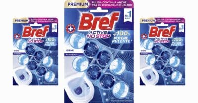 Buoni sconto tavolette Bref WC Active No Stop