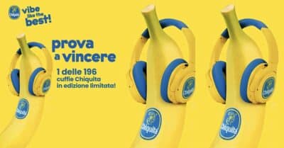 Concorso Chiquita vinci cuffie bluetooth