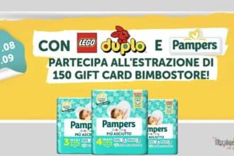 concorso Pampers LEGO DUPLO vinci Gift Card Bimbostore 50 euro