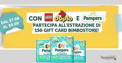 concorso Pampers LEGO DUPLO vinci Gift Card Bimbostore 50 euro