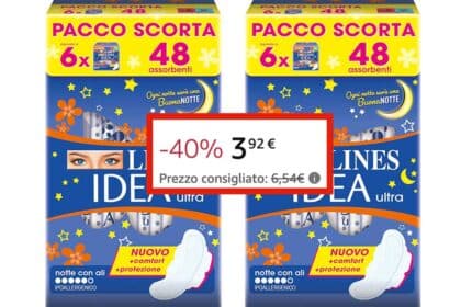 Scorta assorbenti Lines a meno di 4€