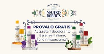 cashback Neutro Roberts deodoranti Essenze Italiane