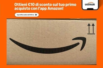 Amazon regala 10€ con l'APP