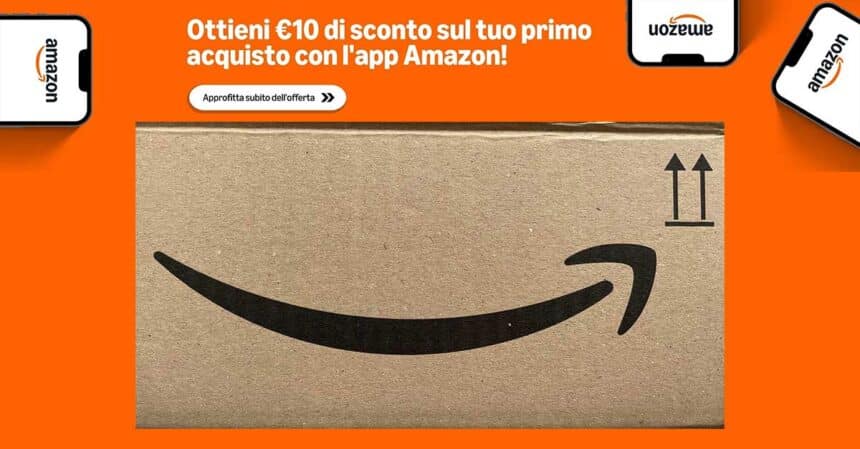 Amazon regala 10€ con l'APP