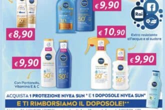 Cash Back NIVEA SUN 2025 Acqua&Sapone