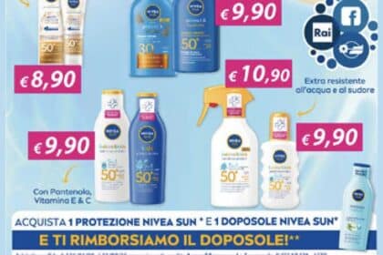 Cash Back NIVEA SUN 2025 Acqua&Sapone