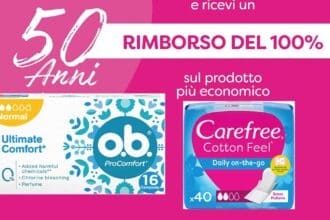 Cashback Carefree e o.b